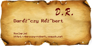 Daróczy Róbert névjegykártya